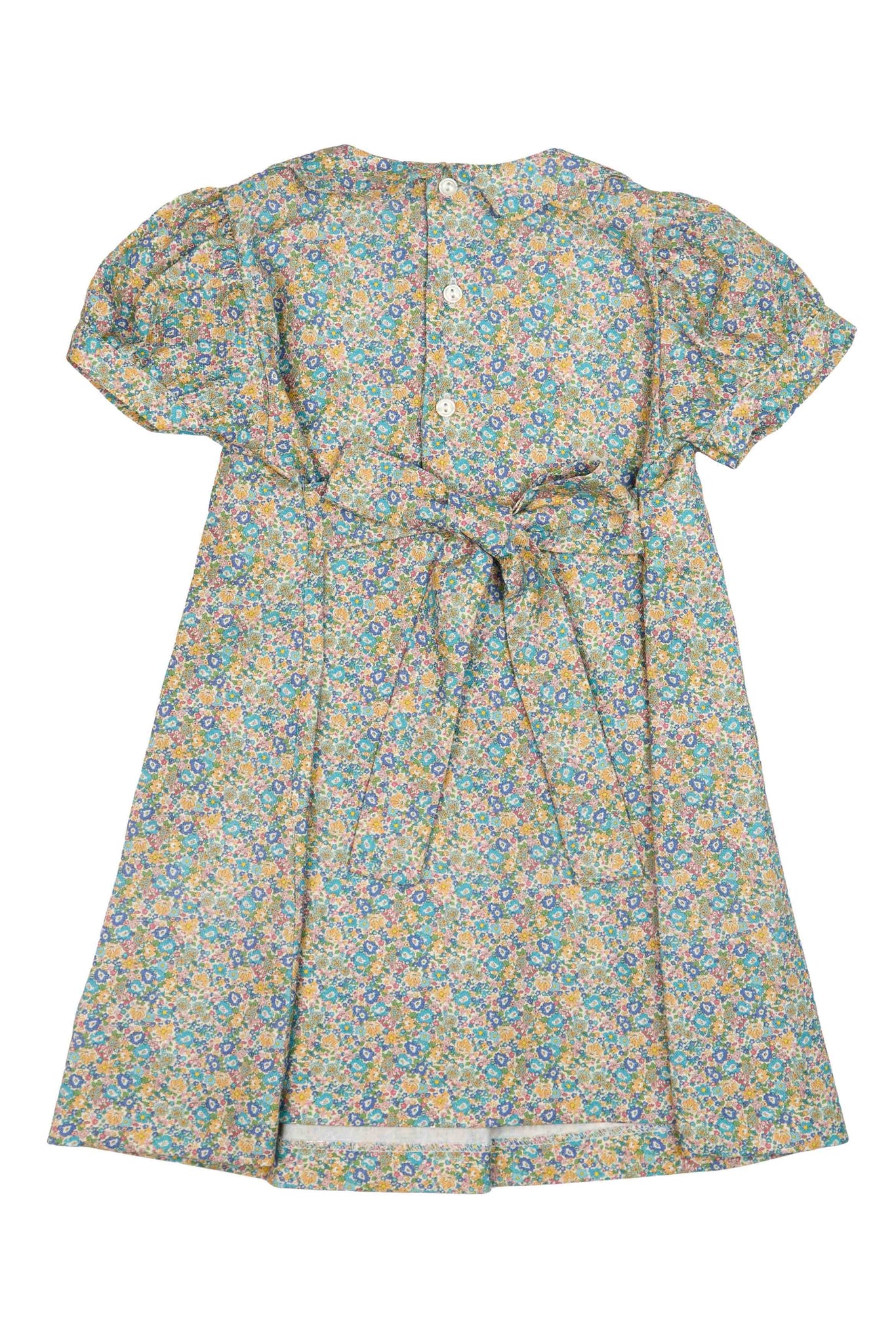 ABITO FIORELLINI CARRÈ PUNTO SMOCK
