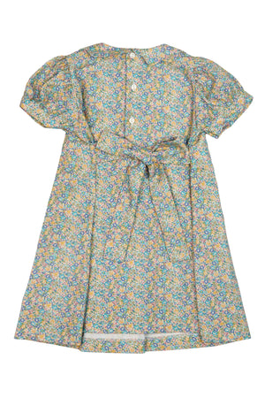 ABITO FIORELLINI CARRÈ PUNTO SMOCK