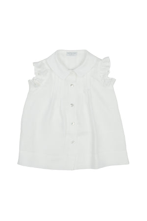 CAMICIA MANICA ROUCHE LINO