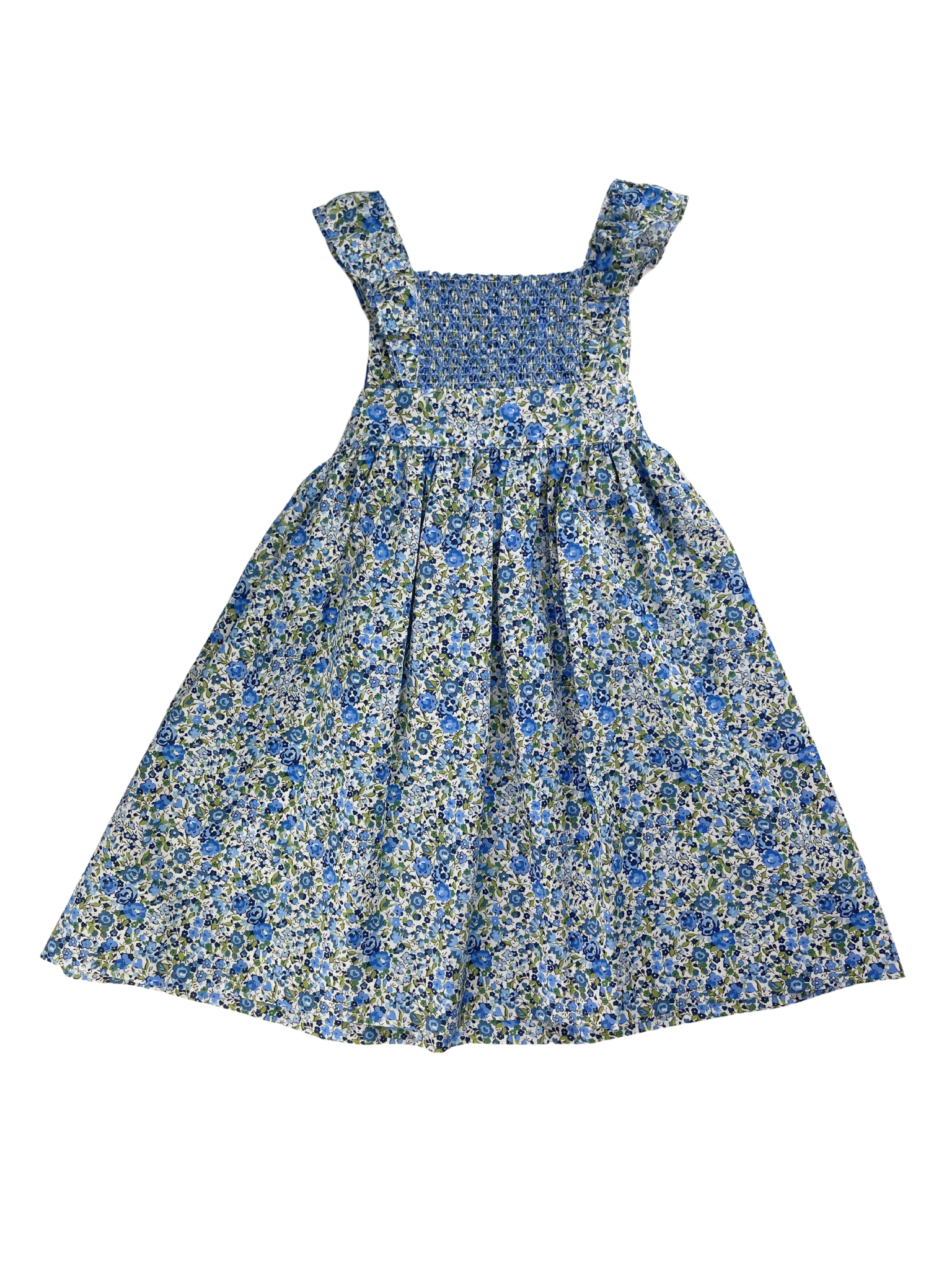 SMOCKED PINAFORE DRESS