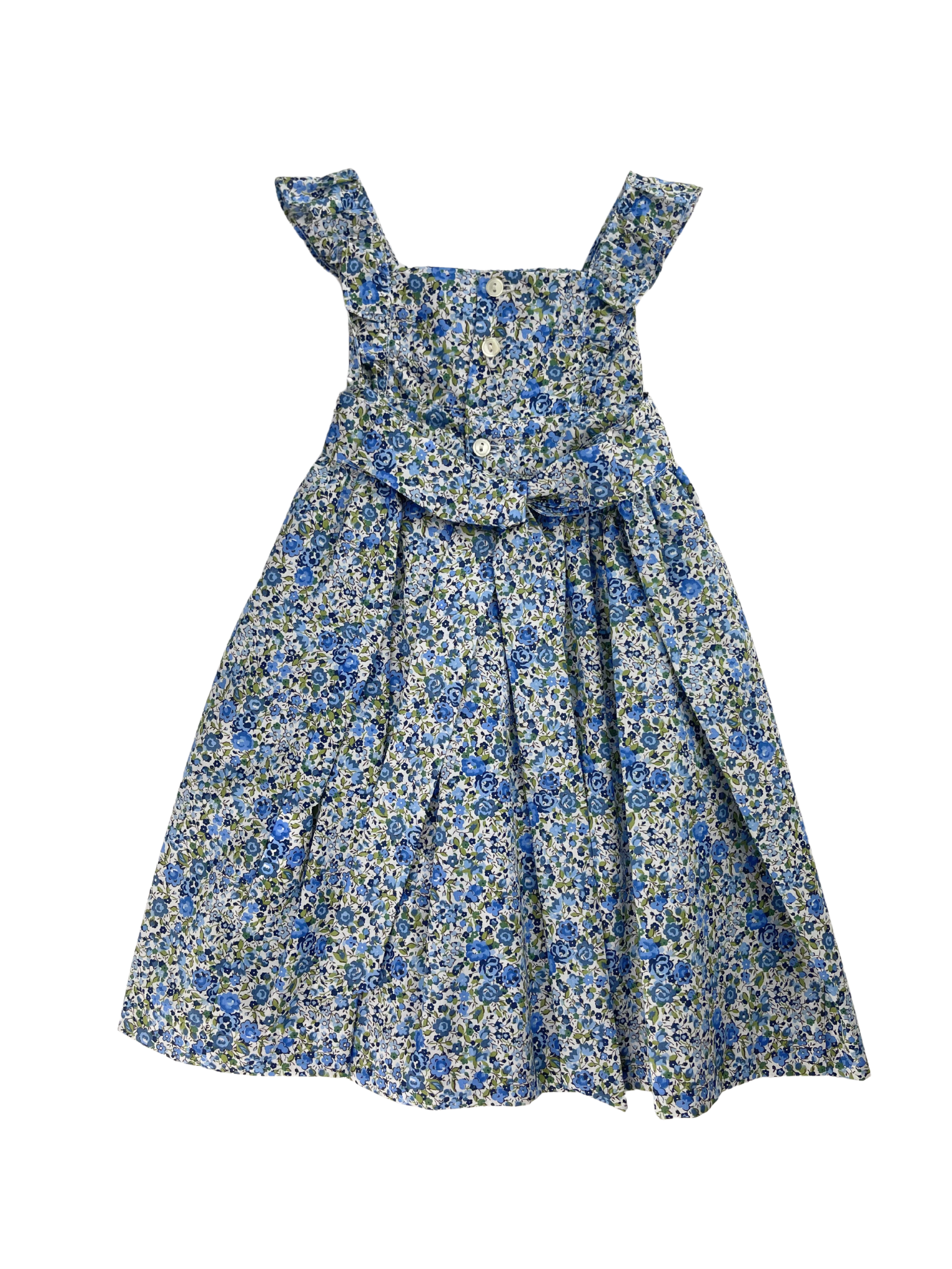 SMOCKED PINAFORE DRESS